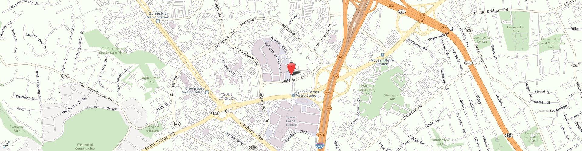 Location Map: 1800 Tysons Blvd McLean, VA 22102